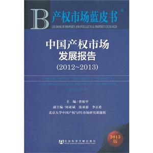 012-2013-中国产权市场发展报告-产权市场蓝皮书-2013版"