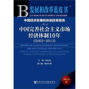 中国完善社会主义市场经济体制10年(2003-2013)-发展和改革蓝皮书-2013版