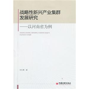 战略性新兴产业集群发展研究-以河南省为例