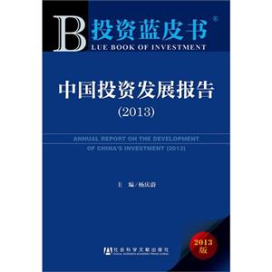 013-中国投资发展报告-投资蓝皮书-2013版"