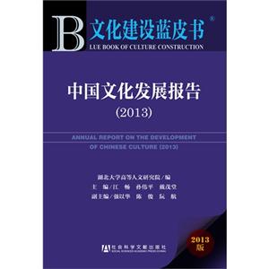 013-中国文化发展报告-文化建设蓝皮书-2013版"
