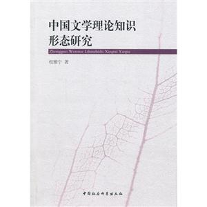 中国文学理论知识形态研究