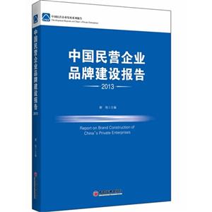 013-中国民营企业品牌建设报告"