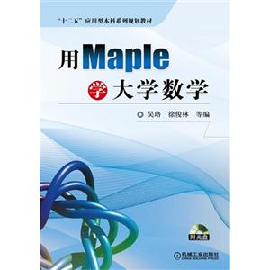 用Maple学大学数学-(含1CD)