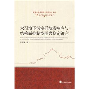 大型地下洞室群地震响应与结构面控制型围岩稳定研究