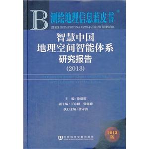 013-智慧中国地理空间智能体系研究报告-测绘地理信息蓝皮书-2013版-内赠阅读卡"