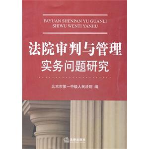 法院审判与管理实务问题研究