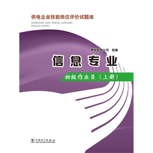 信息专业初级作业员-供电企业技能岗位评价试题库-(上册)