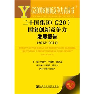 013-2014-二十国集团(G20)国家创新竞争力发展报告-G20国家创新竞争力黄皮书-2014版"