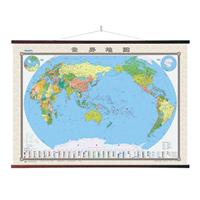 世界地图-办公室专用挂图1.8米x1.3米-附赠无痕