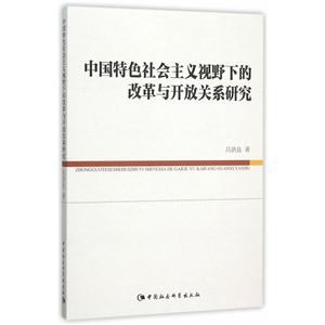 中国特色社会主义视野下的改革与开放关系研究