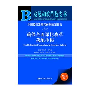 中国经济发展我体制改革报告-确保全面深化改革落地生根-NO.7-2016版