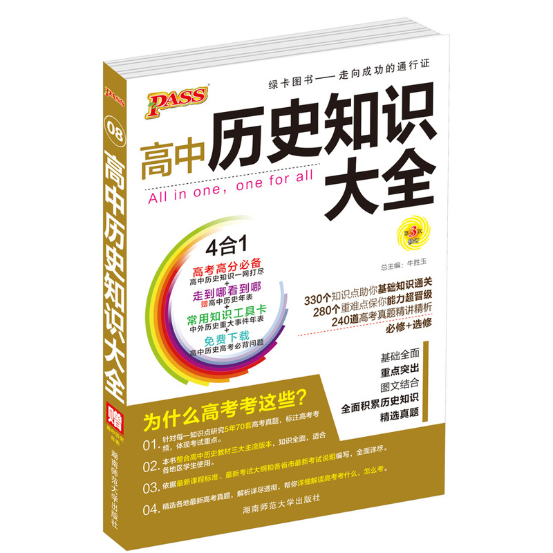 高中历史知识大全-10-第4次修订-必修+选修-赠高中历史年表