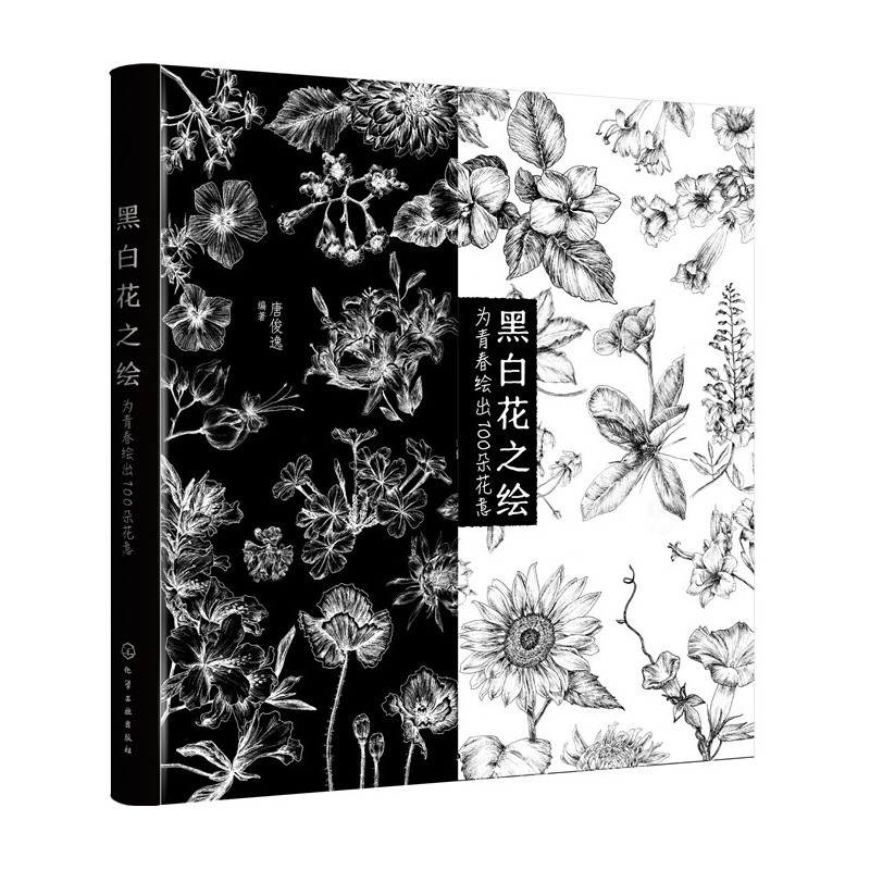 黑白花之绘-为青春给出100朵花意