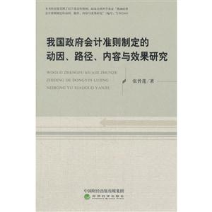 我国政府会计准则制定的动因.路径.内容与效果研究