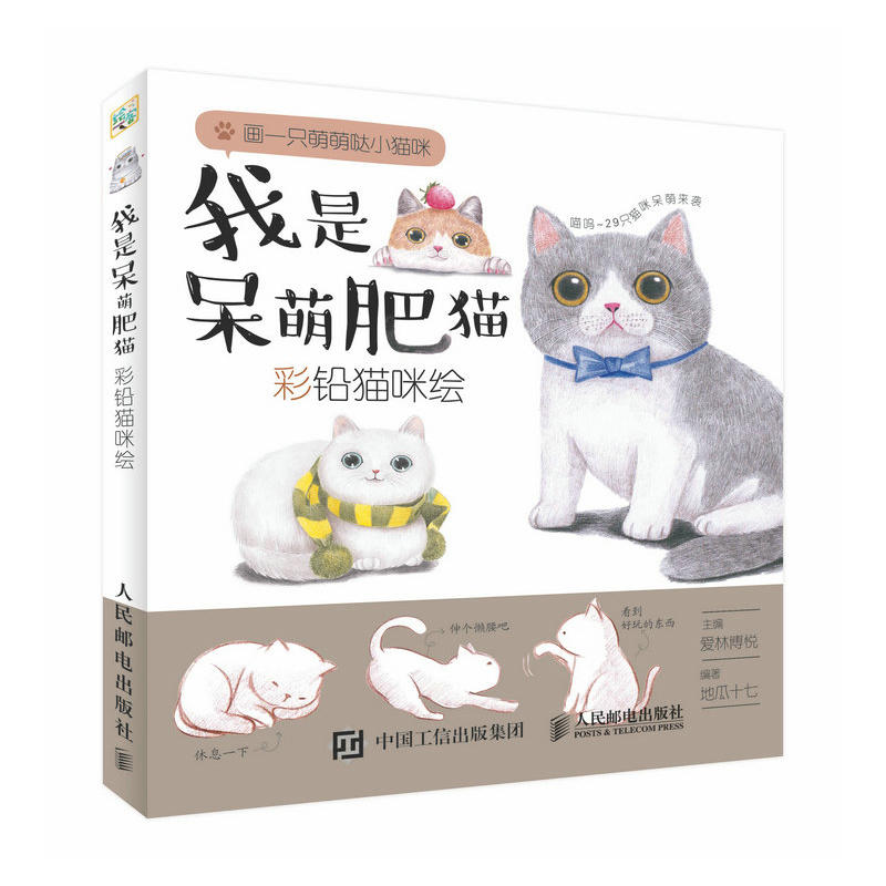 我是呆萌肥猫-彩铅猫咪绘