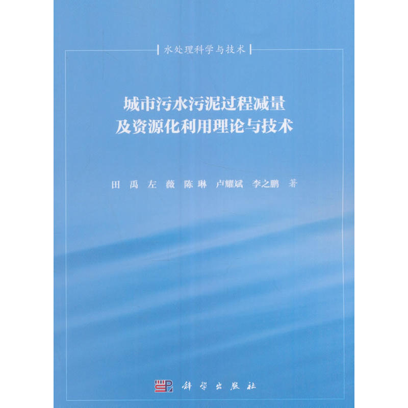 城市污水污泥过程减量及资源化利用理论与技术