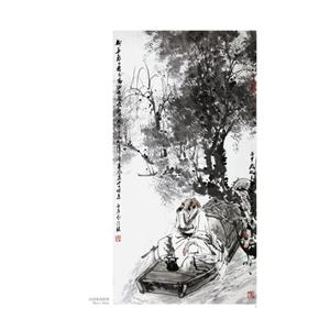 顾青蛟写意文人高士-中国现当代名家画范