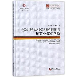 我国电动汽车产业发展制约要因识别与商业模式创新/同济博士论丛