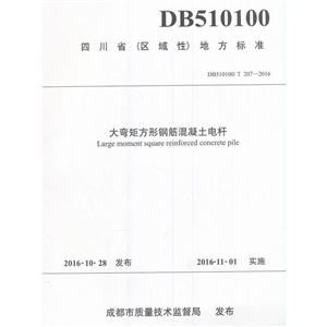 DB510100/T 207-2016-大弯矩方形钢筋混凝土电杆