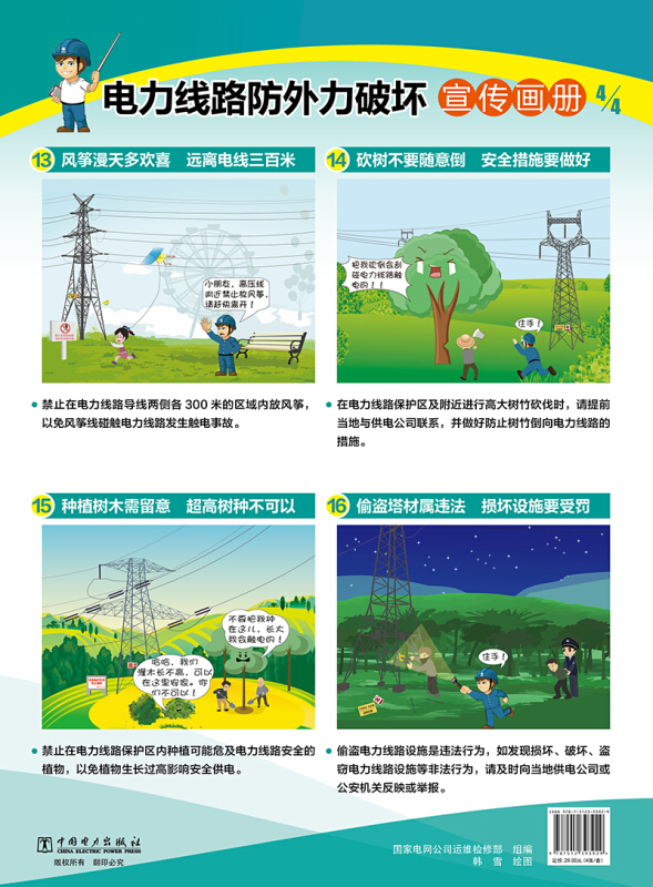 电力线路防外力破坏宣传挂图