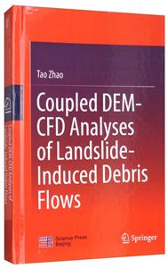 Coupled DEM-CFD analyses of landslide-induced debris flows
