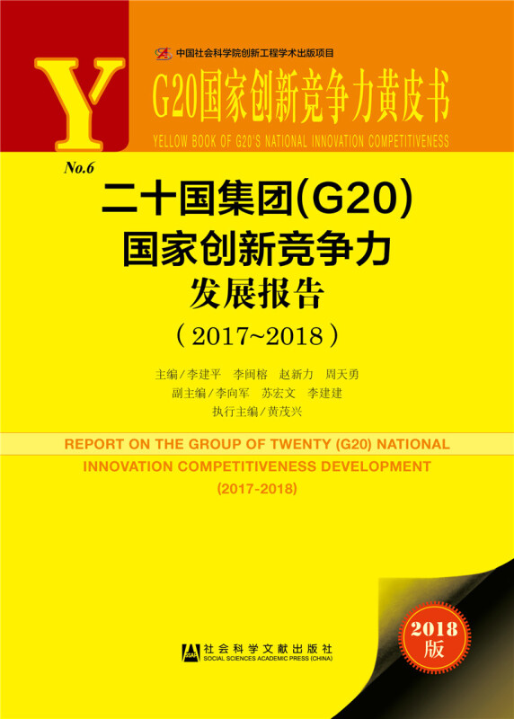 2017-2018-二十国集团(G20)国家创新竞争力发展报告-G20国家创新竞争力黄皮书-2018版