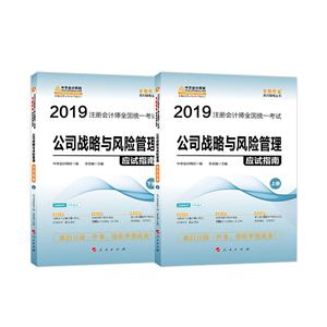 019年-注册会计师全国统一考试公司战略与风险管理应试指南-(全2册)-进阶1"