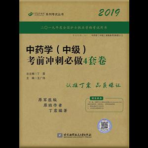 丁震医学教育系列考试丛书中药学(中级)考前冲刺必做4套卷/丁震医学教育系列考试丛书