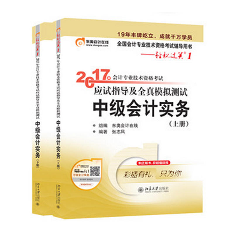 2017年 应试指导及全真模拟测试 中级会计实务(上下册)