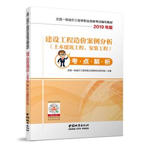 建设工程造价案例分析(土木建筑工程、安装工程)考点解析2019年版/全国一级造价工程师职业资格考试辅导教材