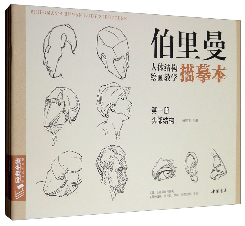 经典全集伯里曼人体结构绘画教学描摹本(全套4册)