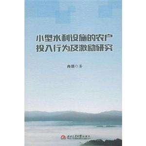 小型水利设施的农户投入行为及激励研究