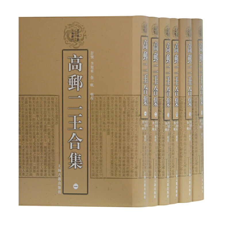 新书--清代学者文集书刊:高邮二王合集(全六册)(精装)