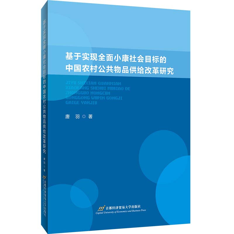 基于实现全面小康社会目标的中国农村公共物品供给改革研究