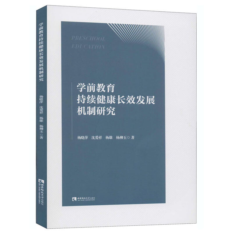 学前教育持续健康长效发展机制研究