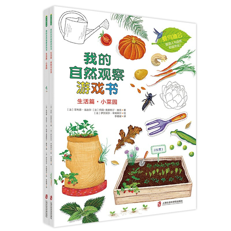 青豆童书馆·我的自然观察游戏书·生活篇:小菜园·食物与生活  (彩绘版)(全二册)