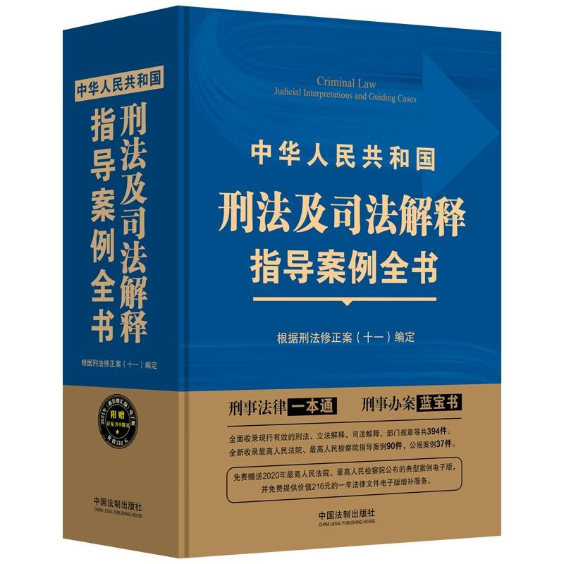 中华人民共和国刑法及司法解释指导案例全书【根据刑法修正案(十一)编定】【第三版】