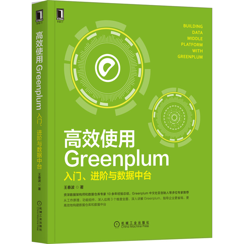 《高效使用Greenplum:入门、进阶与数据中台》资深数据架构师和数仓专家10余年经验总结