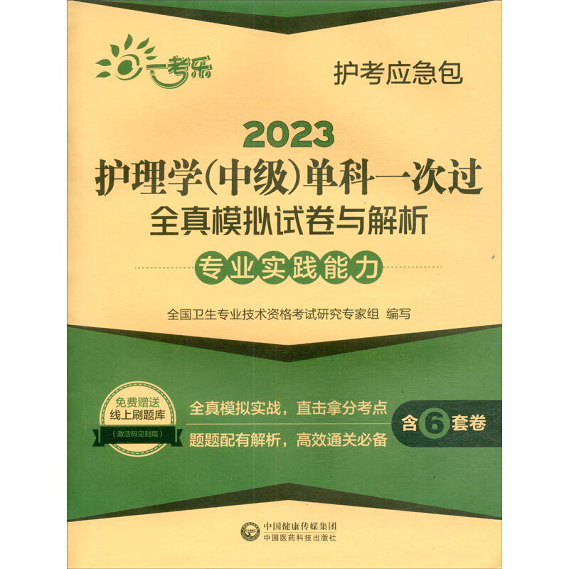 2023护理学(中级)单科一次过全真模拟试卷与解析—专业实践能力