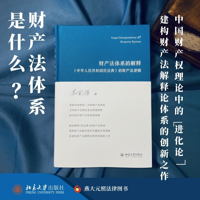 财产法体系的解释:《中华人民共和国民法典》的财产法逻辑  (精装)