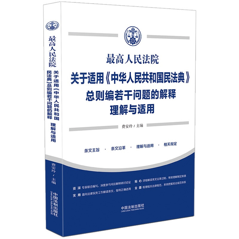 最高人民法院关于适用《中华人民共和国民法典》总则编若干问题的解释理解与适用