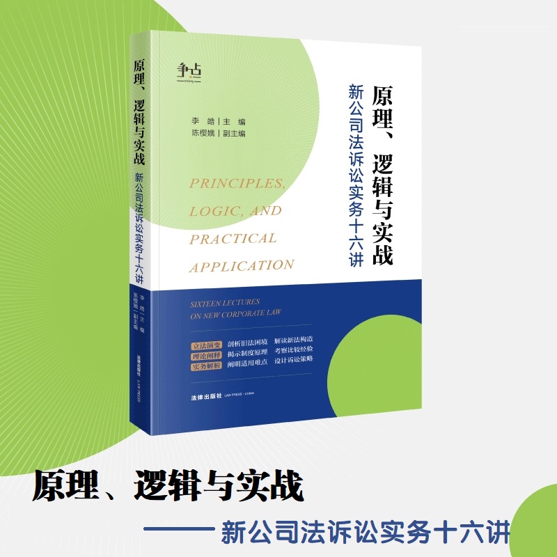 原理、逻辑与实战:新公司法诉讼实务十六讲(从诉讼策略研判与庭审思路优化视角,全面