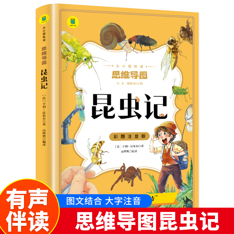 从小爱悦读·思维导图——昆虫记(注音版)