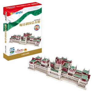 匈牙利国会大厦-3D益智手工237块-附赠精美全彩图册-技术教育社区