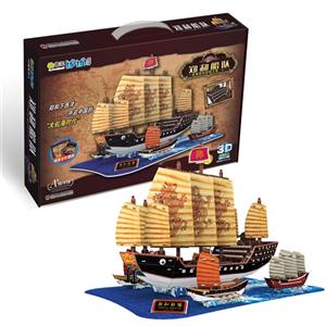 全球闻名船舶之旅(5)-郑和船队-3D益智手工-附赠精美全彩图册-技术教育社区