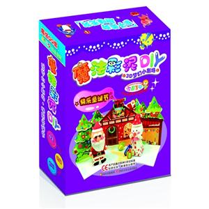 快乐圣诞节-魔法彩泥DIY-3D梦幻小剧场-技术教育社区