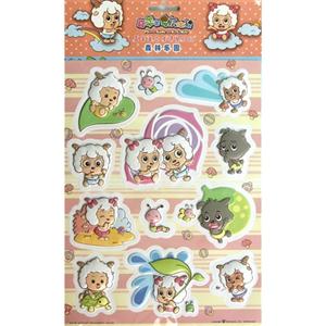 森林乐园-喜羊羊立体情景贴纸-喜羊羊与灰太狼-技术教育社区