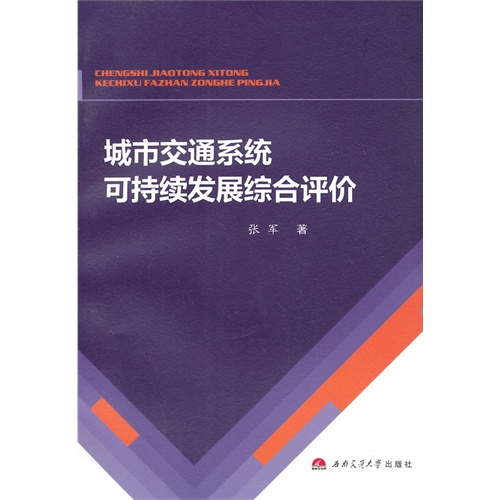 城市交通系统可持续发展综合评价