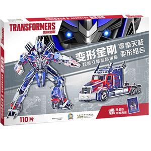 擎天柱变形组合-变形金刚炫酷立体益智拼插-赠限量版炫酷海报-技术教育社区